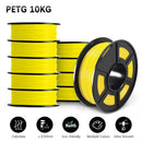 SUNLU 10KG 3D Filament PETG Filament 10kg 22 lbs 1.75mm 3D Printer Filament  Good acid and alkali resistance High transparency