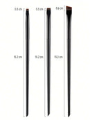 3pcs Makeup Brush Set, Including Angled Eyeliner Brush, Eyebrow Brush, And Ultra-Fine Eyeshadow Brush, Makeup Brush Set, Makeup Brush Kit, Makeup Brush Set, Full Makeup Brushes, Makeup Brush Set, Complete Makeup Tools, Makeup