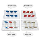 Dental Rubber Polisher Composite Resin Polishing Diamond System RA Disc 14mm Wheel 3 Colors Diamond Spiral Flex Brush
