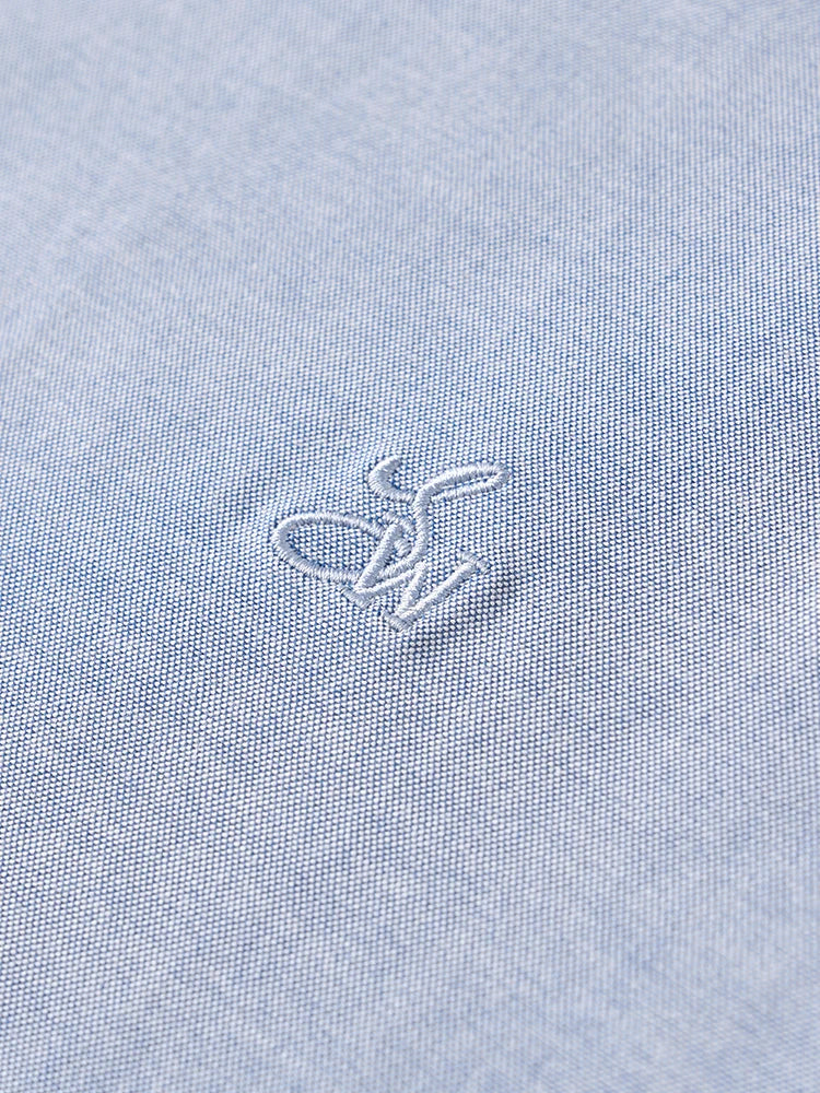 SIMWOOD 2025 Autumn New Regular Fit Smart Casual Shirts Men Basic Solid Color 180gsm Oxford Fabric Shirts