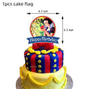 Snow White Birthday Party Set Cup Plate Napkins Tablecloth Cake Topper Balloons Disposable Tableware Baby Shower Supplies