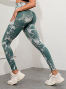 2025 New Tie Dye Gym Women Leggings Fitness High Waist Push Up Casual Sport Leggings Of Women  Running Outdoors