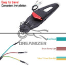 Motorcycle 12 LED Rear Fender Brake Tail Light For Off Road Enduro Dirt Bike Universal Wheel Cover Mudguard Rear Mud Guard