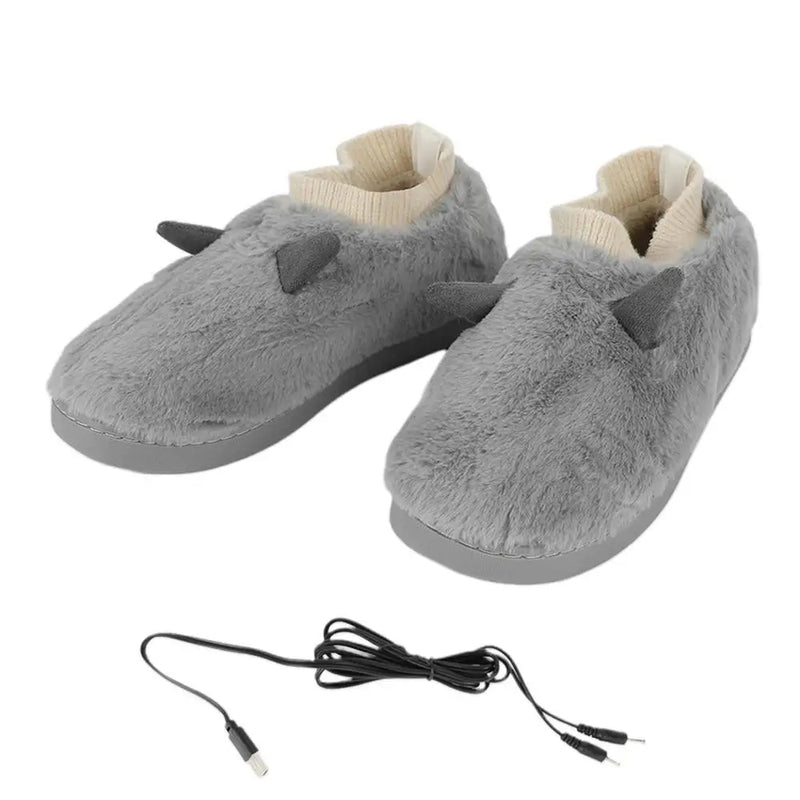 Electric Heating Shoes USB Heated Slippers Foot Warmer Boots Heated Slipper Boot For Men Women Warm Winter Christmas Gift