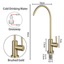 ULA 1/4"Kitchen Faucets Direct Drinking Tap Stainless Steel Water Purifier Faucet Single Cold Water Sink Faucet Filter Faucet