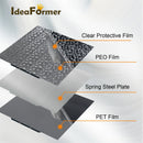 430×430mm Upgraded PEO PET Sheet For Anycubic Kobra 2 Max Double Sided 3D Printer Heated Bed Spring Steel Kobra MaxBuild Plate