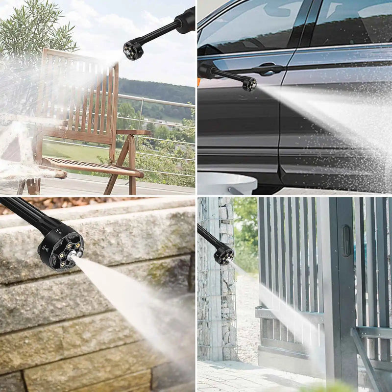 95Bar  Electric High Pressure Washer 6-in-1 Car Washing Garden Water Gun Spray Gun for Makita 18V Battery