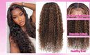 1B/30 Highlight Ombre Human Hair 13x6 HD Lace Frontal Wig 210 Density Deep Wave Human Hair Wig Pre Plucked Brazilian For Women