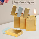 Unique Metal Lighter Engraved Paris Refillable Butane Gas Lighters Pure Copper Cigar Tools for Smokers Father Collection Husband