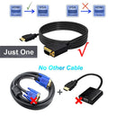Male to Vga 1.80 Meters Plated Male Hdmi Converter Cable