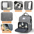 Baby Diaper Bag with Changing Pad Travel Foldable Baby Bed Bags Changing Station Mother Kids Large Capacity Stroller Organizer