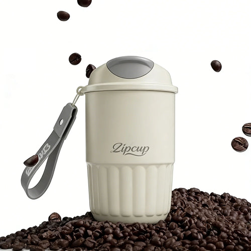 410ml Ceramic Liner Thermos Coffee Cup Double Wall Stainless Steel Vacuum Insulated Thermos For Coffee Thermal Mug Tumbler Gift