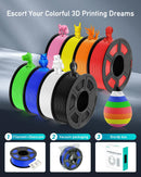 SUNLU 10KG PETG/ABS Filamente 10 Rollen 3D-Filament 1KG/Rolle 1.75mm 100% Filament ordentlich aufgereiht für den 3D-Druck aus der EU USA