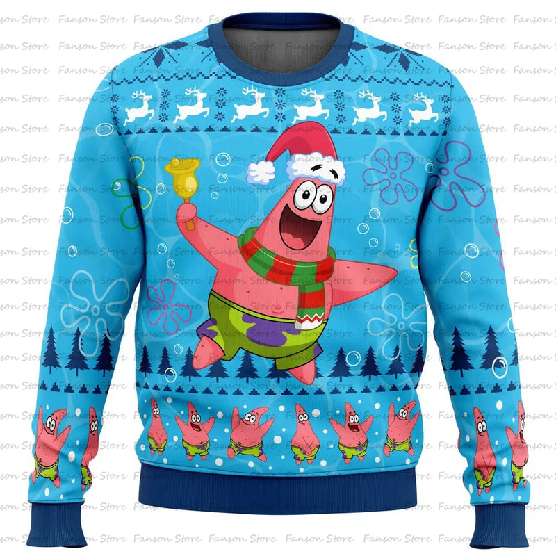 Spongebob Nickelodeon Ugly Christmas Sweater 2025 New Fashion Women Men Pullover Tops Cartoon Anime Couple Hoodie Sweatshirt