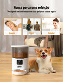 4L Automatic Pet Feeder For Cats WiFi Smart Swirl Slow Dog Feeder With Voice Recorder Large Capacity Timing Cat Food Dispenser