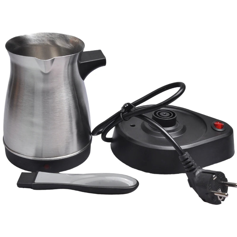 500ML Turkish Electric Kettle Portable Stainless Steel Teapot Water Boiler 220V Home Tea Pot Coffee Maker Machine 5 Cup 주전자 전기포트