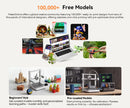 ANYCUBIC Kobra 4/Kobra 4 Combo 600mm/s Fast Printing 3D Printer Up to 8 Colors ACE 2 Pro Filament Drying APP Control 3D Printer