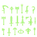 Candy Color My Weapons Building Blocks Soldier Figures Bow Arrow Pickaxe Hoe Sword Military Accessories Bricks Toys Gift Kid C12