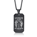 Waterproof Stainless Steel Dog Tag Necklaces for Men BFF Jewelry,Free Custom Birthday Graduation Father's Day Gifts to Him