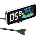 Rear Reversing Radars System LCD Display Car Parking Sensor Distance Detection Sound Warning Buzzer With 4pcs/8pcs Probes