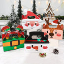 4pcs Santa Snowman Christmas Candy Boxes Merry Christmas Decor For Home 2024 Xmas Gifts Box Navidad New Year Packging Bags