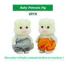 Easter Bunny 1:12 2pcs Furniture Simulation Forest Animal Baby Toy Rabbit Family Dollhouse Character Collection Toys 4.5cm Set