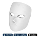 Wireless LED Facial Mask 7 Colors Light Photon Skin Tighten Rejuvenation Brighten Anti-Aging Skin Beauty Device