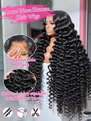 The Silk Cascade | 40-Inch HD Lace Front Deep Wave Human Hair Wig