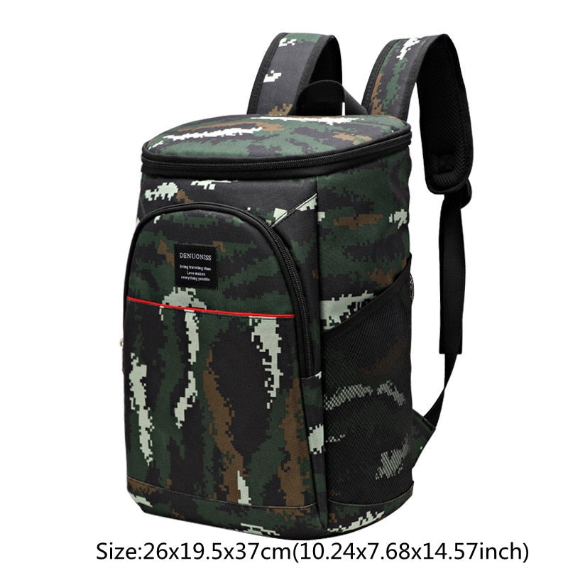 Large Capacity Cooler Bags Oxford Lunch Box Drink Beer Ice Pack Travel Picnic Backpack Thermal Food Delivery Bag Carrier