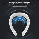 Neck Massage Machine 15 Gears 6 Modes Cervical Therapy Massage Stimulator 8-Head USB Charging Vibration Pulse for Home Office