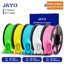 JAYO PETG 3D Filament 1.75MM High Speed PETG 3D Printer Filament 4Rolls High Flow Speedy Matte Effect 3D Printing Mateials