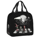 Custom Halloween Insulated Lunch Bag The Nightmare Before Christmas Portable Thermal Cooler Lunch Box Container Tote Bags