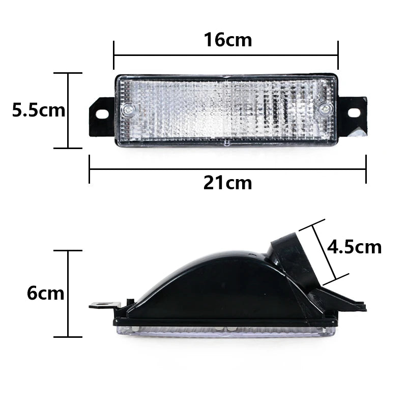 1Pair 63131380965 63131380966 Front Bumper Indicator Turn Signal Light Fog Lamp No Bulb For BMW 3 Series E30 1987-1990 1991