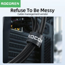 Rocoren Kabel Organizer Kabelwickler USB Kabelmanagement Ladegerät Schutz für Handy Maus Kopfhörer Kabelhalter Kabelschutz