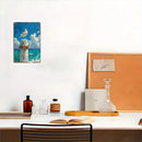 8x12 Inch Metal Sign - Coastal Seagull & Pier Wall Art, Distressed Finish, Rustic Nautical Decor for Home, Cafe, Beach House