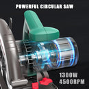 HYCHIKA High Quality Circular Saw 1300W Adjustable Cut Angle 65mm Cutting Depth for Wood Professional Electric Saw Power Tool