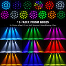 Somspot 180W Moving Head Light Beam Rainbow Effect Stage Lighting Projector for Parties Wedding Church Live Show Bar Club