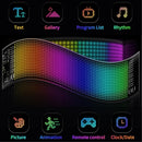 USB 5V LED Matrix Pixel Panel Flexible DIY Car Sign Display Screen (APP+ Remote Control)
