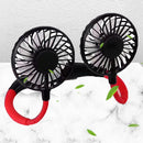 Portable Summer Sports Fans Low Noise USB Neck Cooling Fan Rechargeable Comfortable To Wear for Home School Office