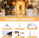 4FT DIY Marquee Light Up Numbers for 18th 21th Birthday Decor Mosaic Numbers for Balloons Anniversary Party Foam Board Kit