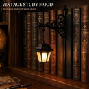 Halloween Retro Bookshelf Lighting Wall Mounted Reading Lamp Metal Gothic LED Night Light  for Studious Home Room Ornament