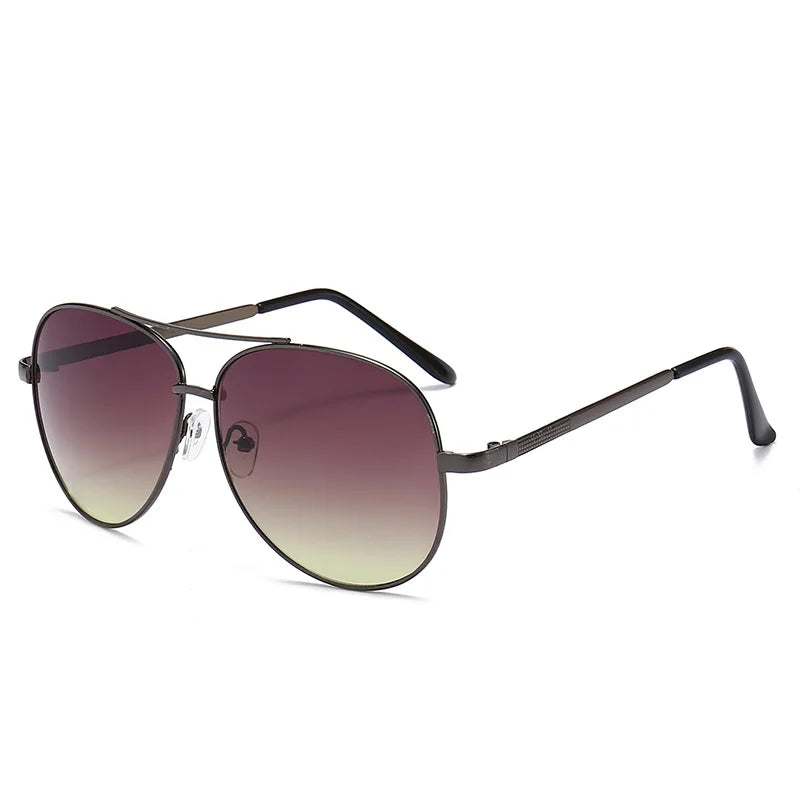 New Polarized Borderless Sunglasses Men's Metal Mirror Leg Oval Sun Glasses Men's Driving Fashion Eyewear UV400 Gafas De Sol