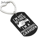 Father's Day Keychain Gifts for Grandpa The Best Dads Get Promoted To Grandpa Keyring Birthday Thanks Giving Day Christmas Gifts