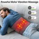 Cordless Hot Waist Belt Massager Lower Back Support Lumbar Protector Back Heated Vibration Massage Waist Brace Relief Pressure