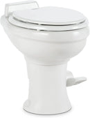 320 Series Standard Height Gravity RV Toilet with Elongated Ceramic Bowl