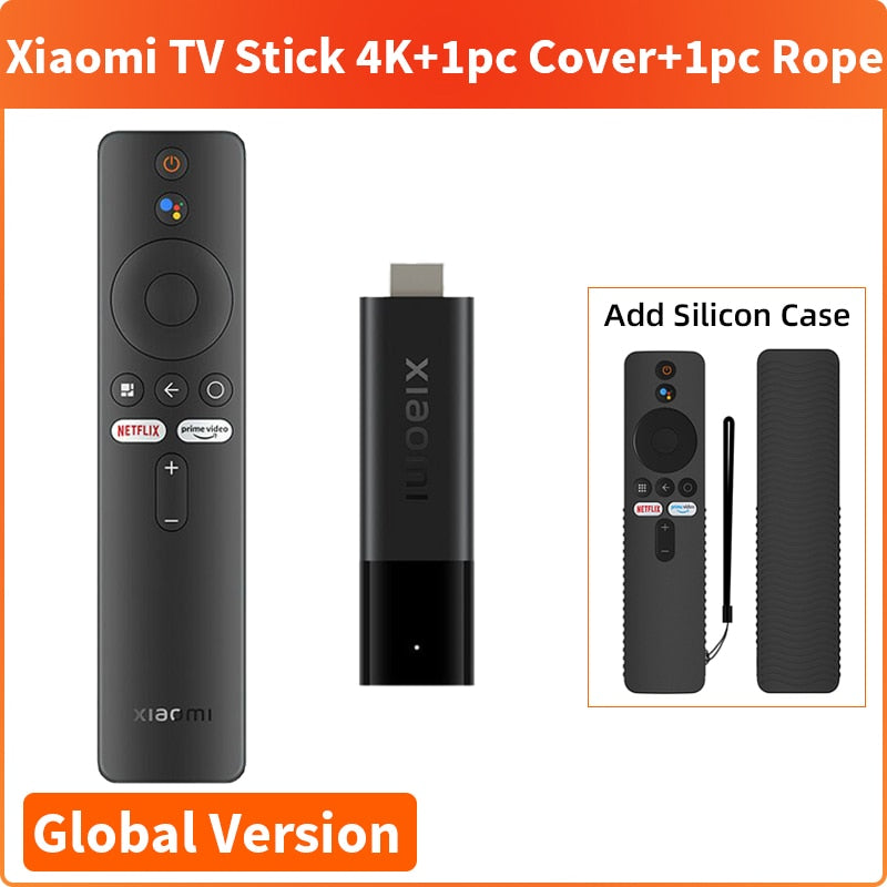 Xiaomi Mi TV Stick 4K Global Version 2GB RAM 8GB ROM Android TV 11 Quad Core Netflix Wifi Google Assistant Bluetooth 5.0