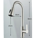 Kitchen Sink Faucets stainless steel Pull Out Kitchen Sink Water Tap Deck Mounted Mixer Stream Sprayer Head Hot Cold Taps
