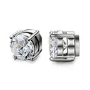Fashion Magnetic Stud Earring Men Women Shining Magnet Ear Studs Zircon Stone Ear Clip Non-piercing Earrings Jewelry Accessories