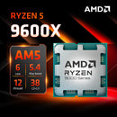 AMD Ryzen 5 9600X Original R5 9600X 6-Core 12-Thread 3.9 GHz 4NM 65W 38MB AM5 Socket CPU Processor Gaming Desktop PC Without Fan