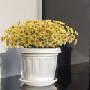 2 Bundles Outdoor Artificial Flowers, UV Resistant Fake Flower with Plastic Plants Faux Silk Flower for Outside Front Porch